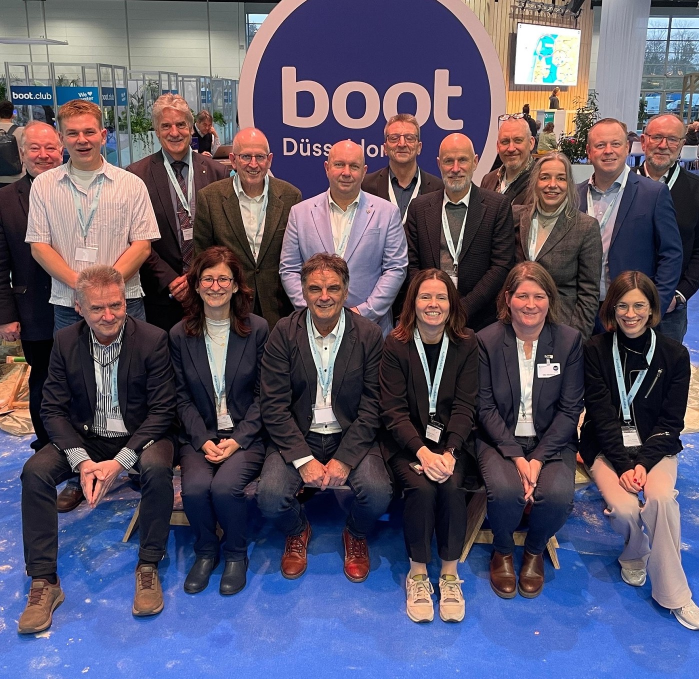Gruppenfoto der WIN-Delegation bei der boot Düsseldorf 2026