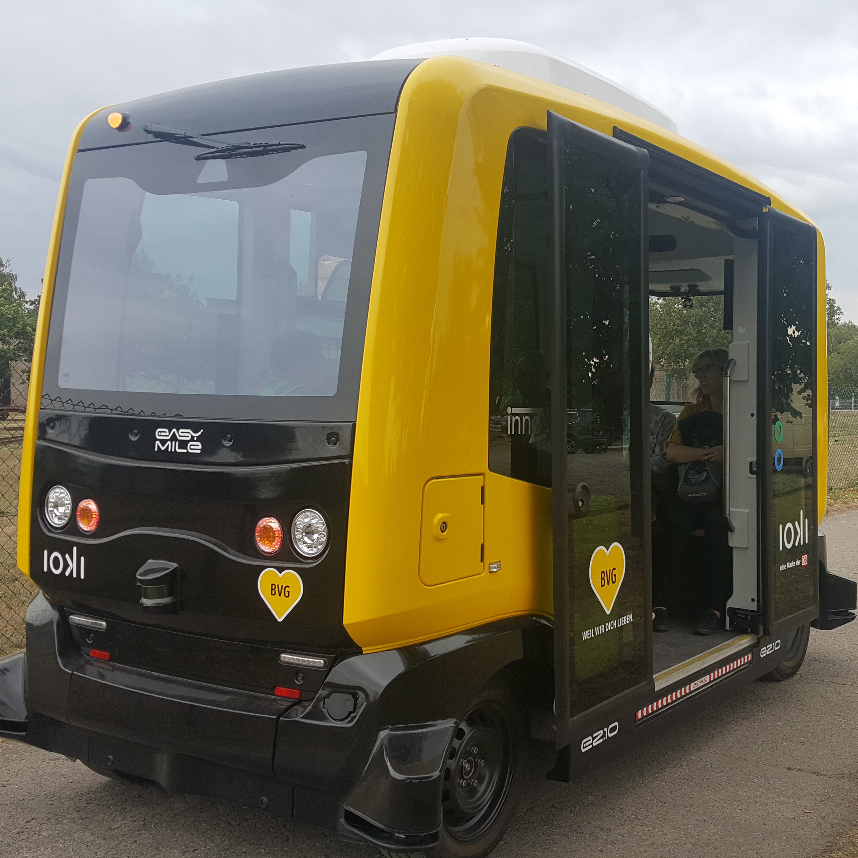Autonomes Fahrzeug der BVG bei den Oberhavel Verkehrsgesprächen 2018 